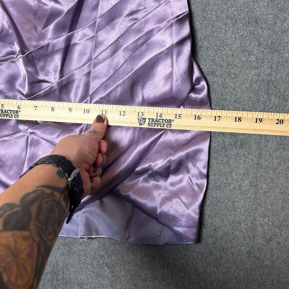 Milly Bridal Formal Off Shoulder Dress Purple Womens Size 8 NWOT - Picture 7 of 9